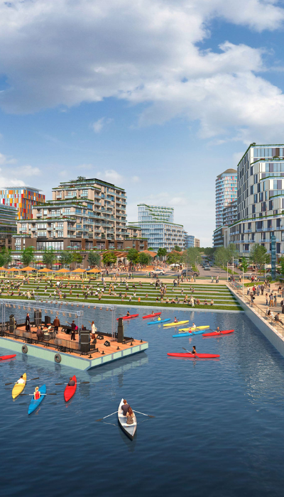 Aura Lakeview Village waterfront community master plan